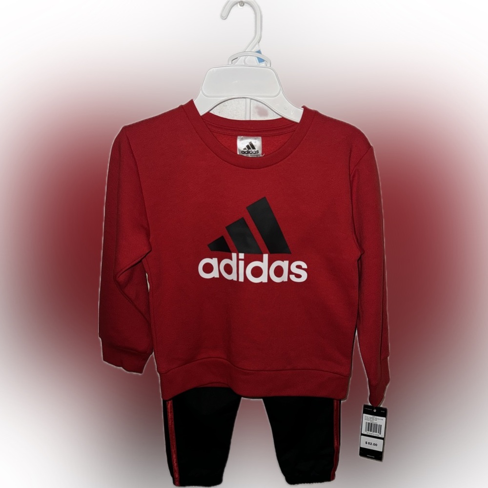Boys Adidas 2 piece sweat suit! NWT!